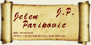 Jelen Paripović vizit kartica